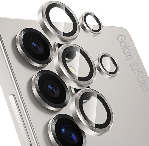 Miniatura 22 de Tensea Protector de lente de cámara compatible con Samsung Galaxy S26 Ultra, protector de pantalla de vidrio templado 9H, anillo individual de