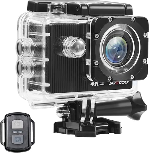 Miniatura 1 de Cámara de acción 4K 60FPS WiFi Sports Cam 2 pantalla táctil Ultra HD 30M impermeable videocámara con 24G control remoto 170 gran angular