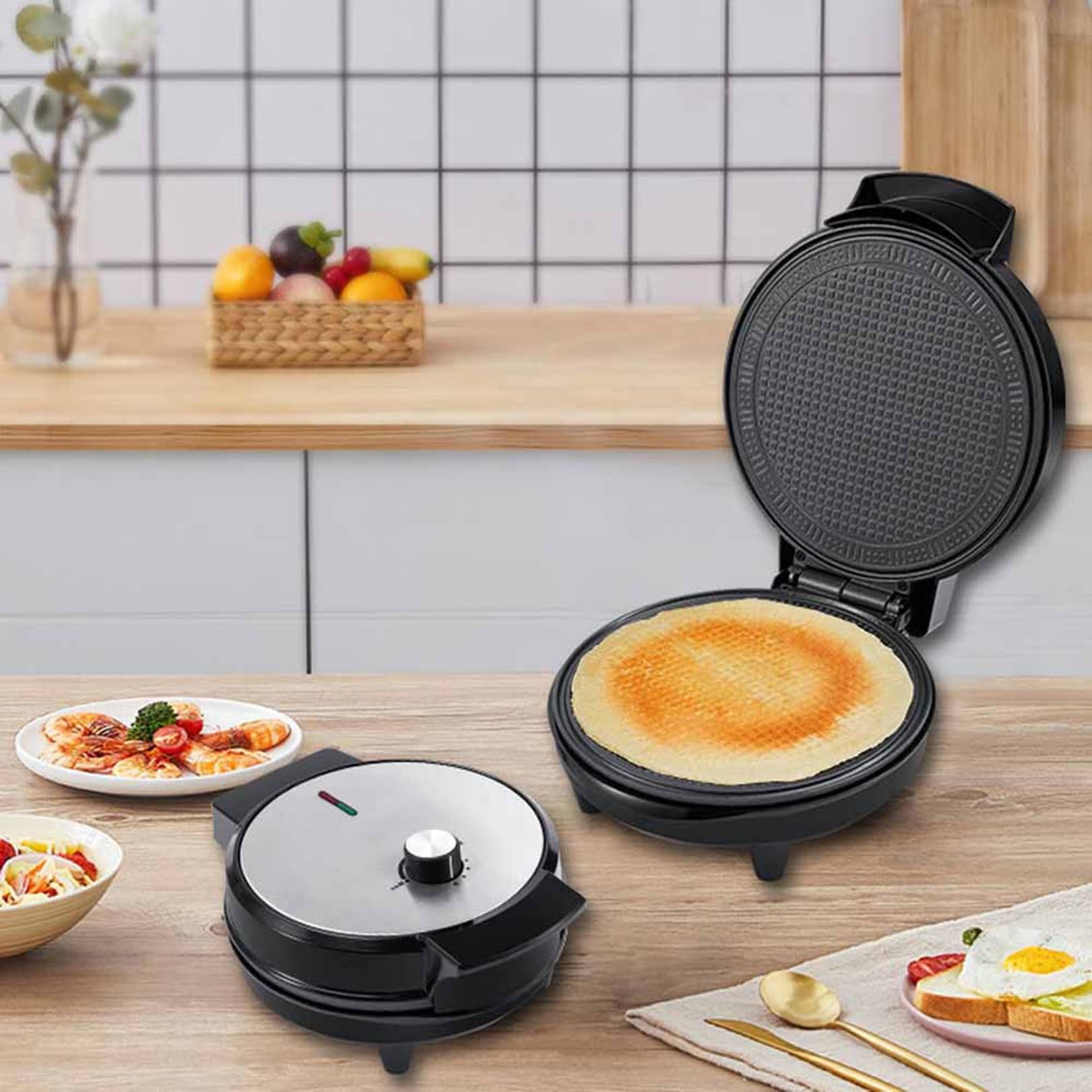 Elektryczne Urządzenie Do Robienia Chrupiących Jajek Omlet Kanapka Żelazko Krepa Blacha Do Pieczenia Wafel Naleśnikarka DIY Maszyna Do Lodów
