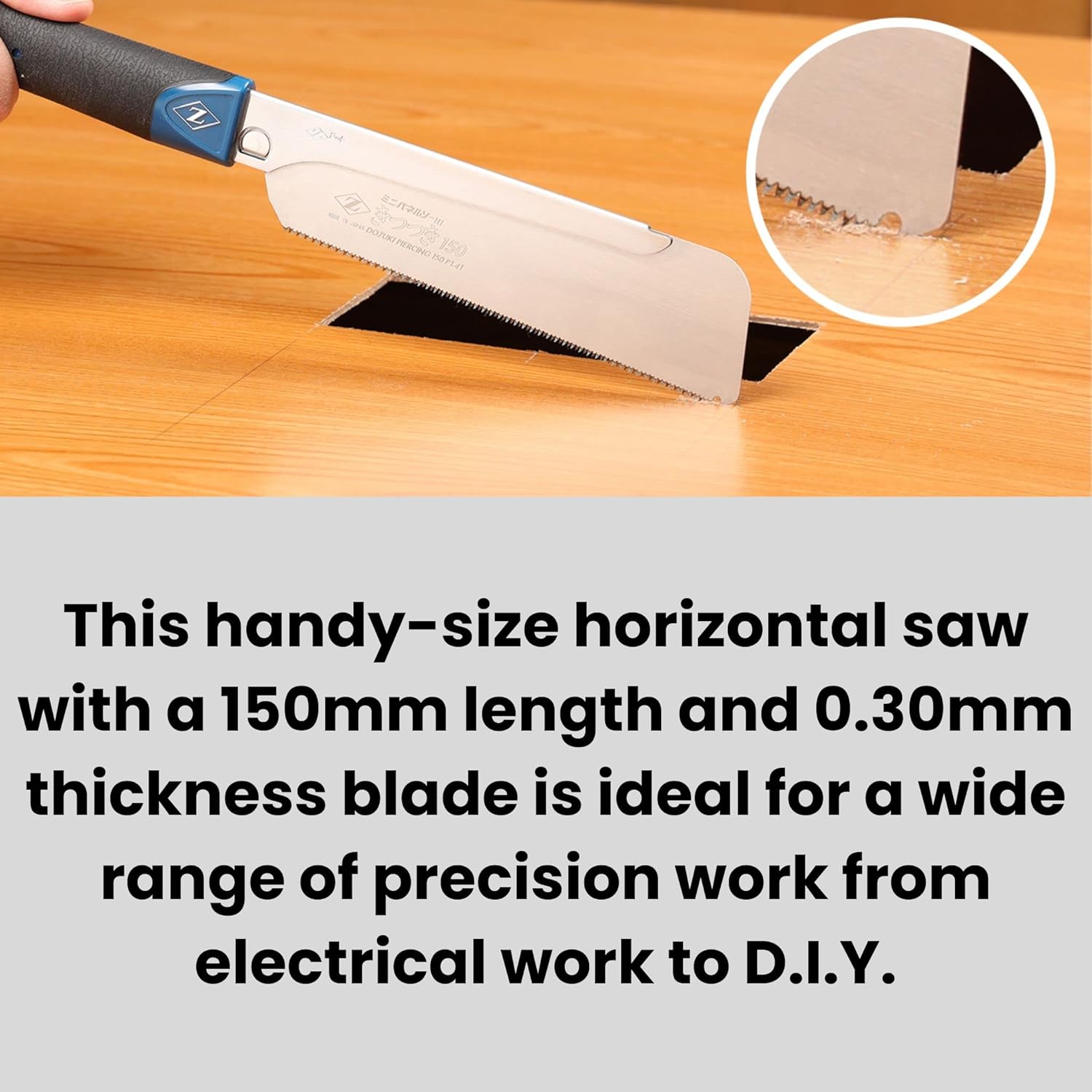 Mini Panel Saw, 150mm Blade, Resin Handle, English Manual Included - View #10