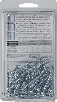 Hillman 377630 Borefast Drywall Anchors, Silver, 75 Count (Pack of 1)