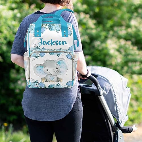 Miniatura 5 de M YESCUSTOM Bolsa de pañales personalizada para bebés para mujeres y hombres, bolsas de lactancia personalizadas para mamá, Bolso-59, Mochilas