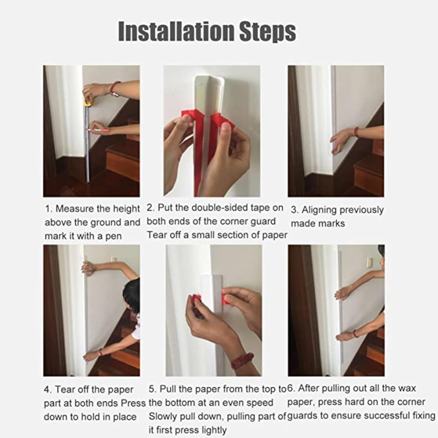 PVC コーナーガード エッジプロテクター、コーナーエッジトリムストリップ、セラミックタイル壁紙キャビネット用粘着シールドアングルバ