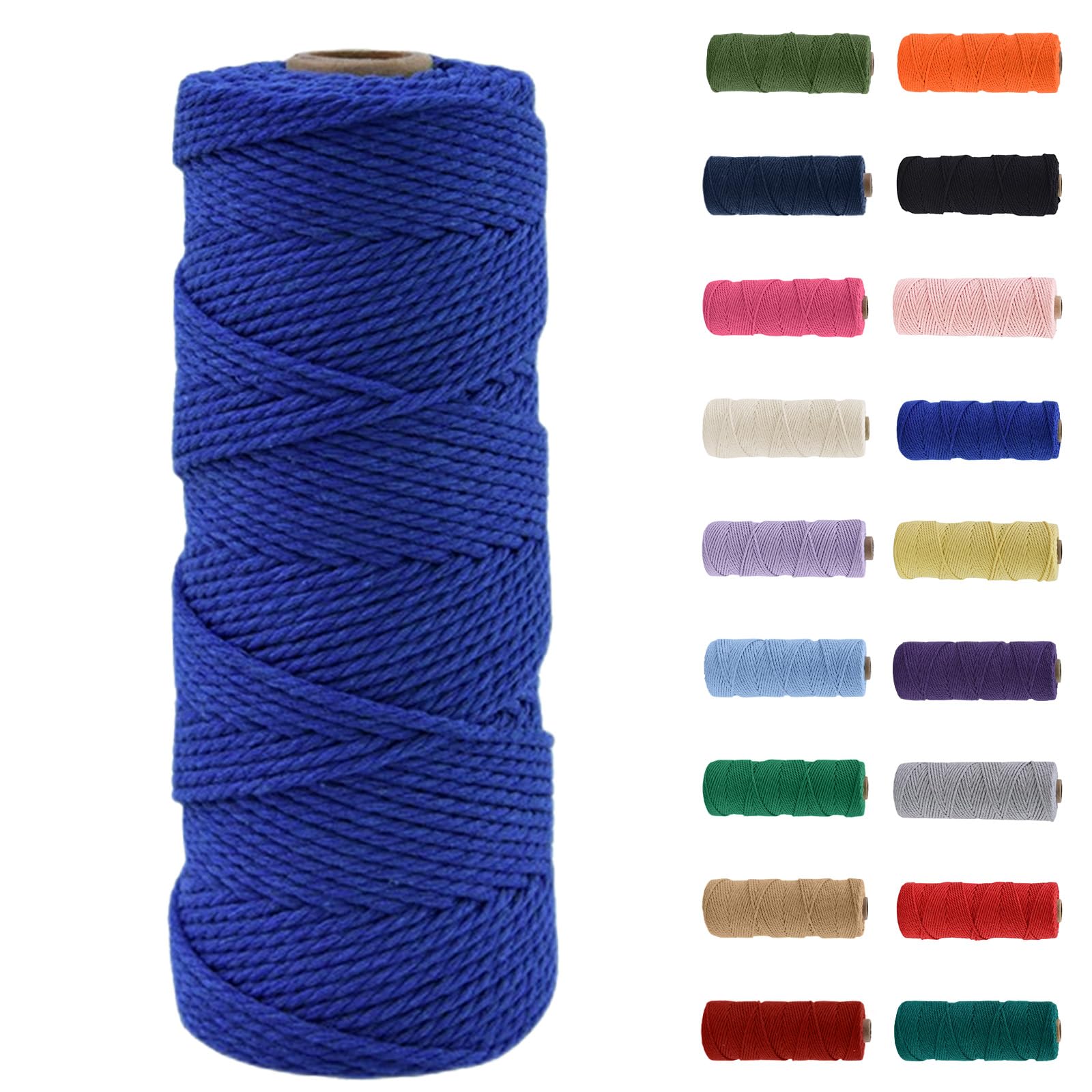 Corde Macramé 3mm X 100m - Coton Naturel Blanc Cassé | Pour DIY, Tapisserie, Décoration Bohème