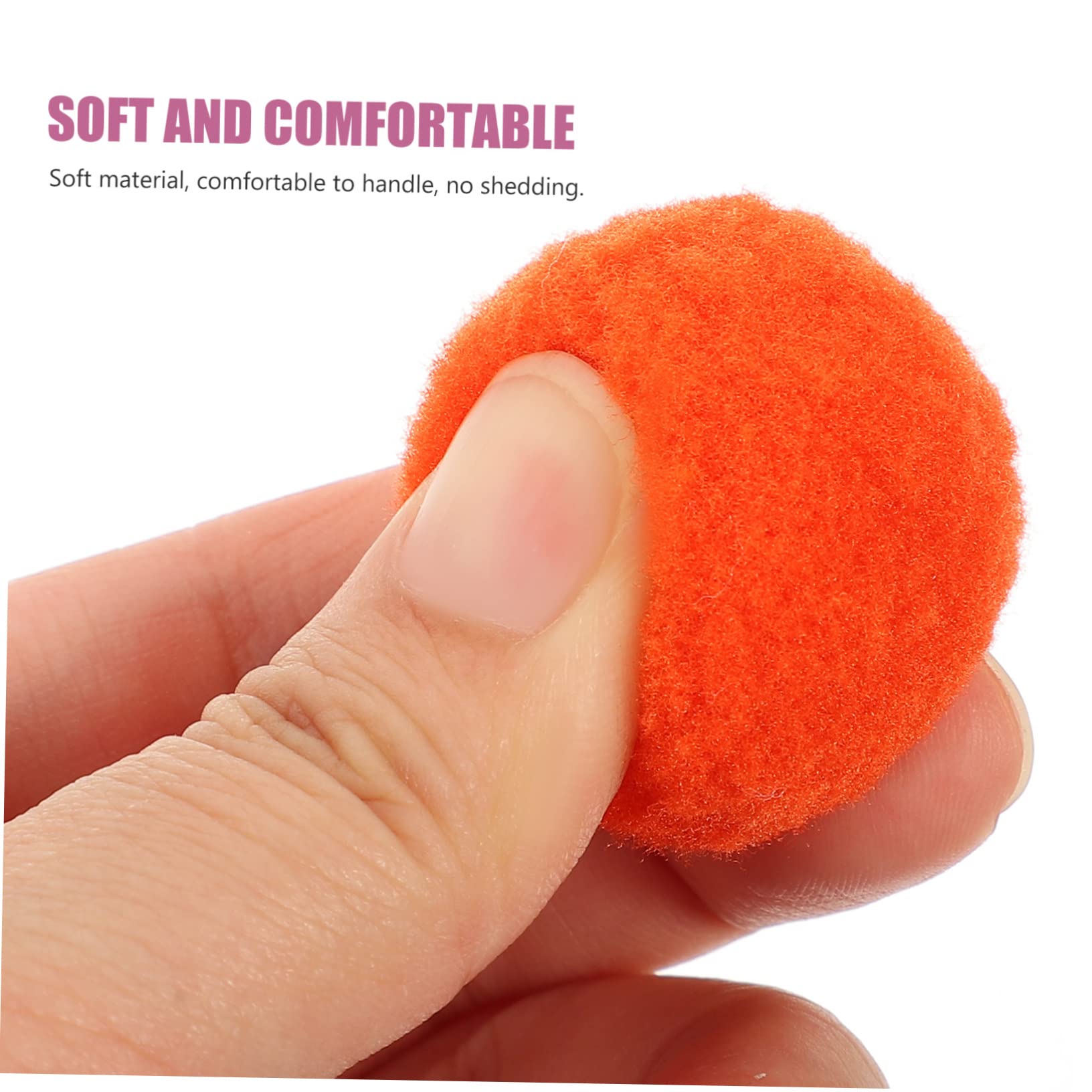 SHINEOFI 5 Piezas 3 pelota de peluche chirriantes para perros pompones Bolas de pom pom Decoración de accesorios bolas esponjosas artificiales ropa materiales de bricolaje poliéster