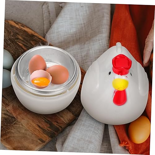 Miniatura 2 de HOMSFOU 4 Pcs Microwave Egg Steamer Microwave Steamer Silicone Mold Egg Boiler Silicone Cooking Utensils Mini Microwave Power Tools Mini Steamer