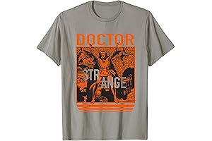 Nostalgic Doctor Strange Orange Retro Comic Graphic T-Shirt
