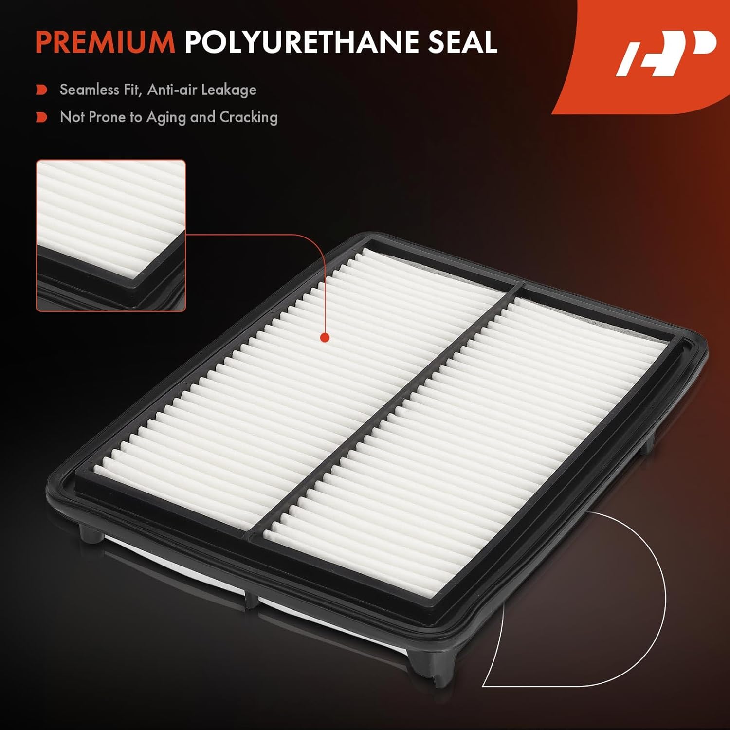 A-Premium 2-PC Engine Air Filter Compatible with Acura RLX 2014-2020, Replace# 17220R9PA01