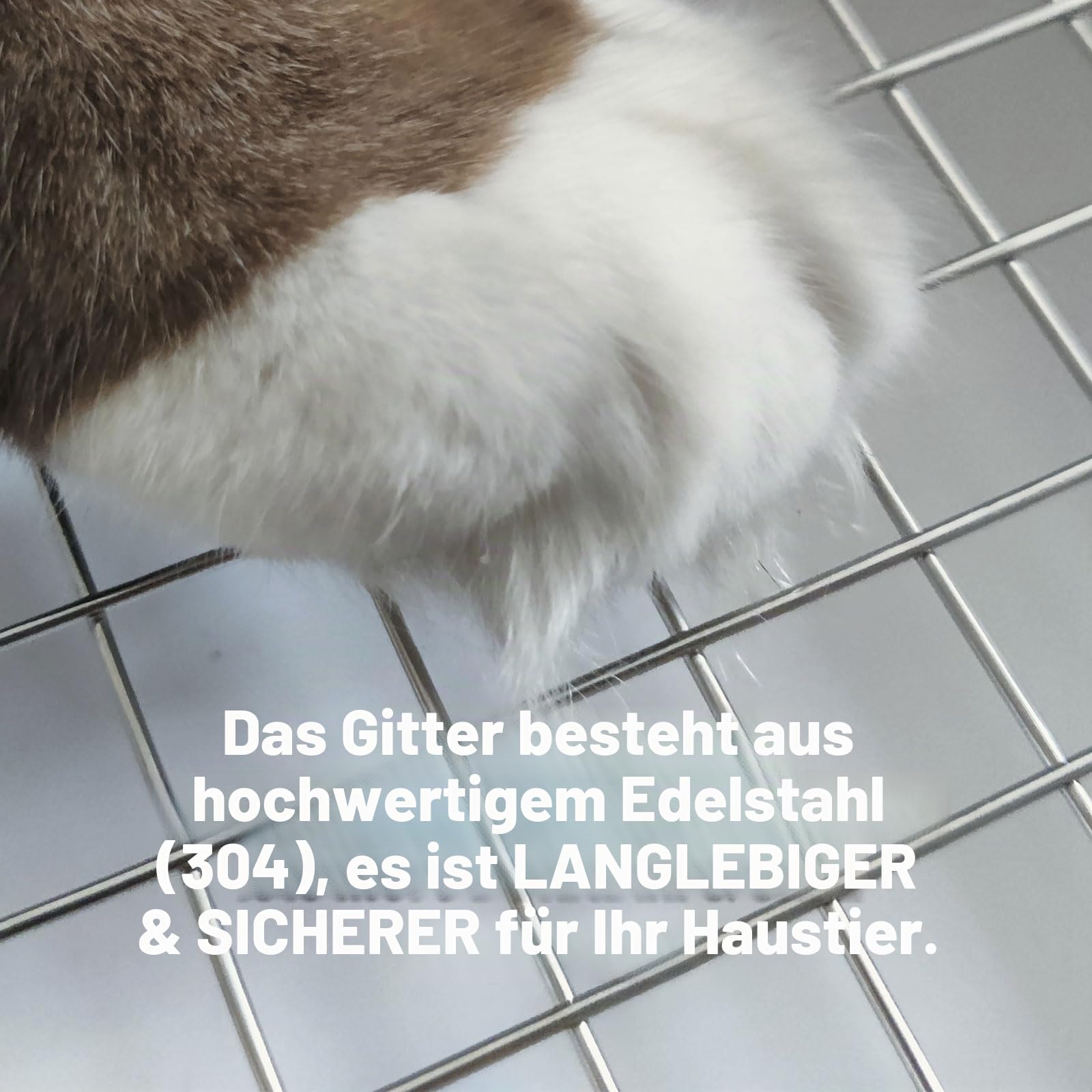 Oncpcare 22x18 Super Große Kaninchentoilette mit 2 Rosten (Metall & Kunststoff), Hasenklo für Käfig, Kleintier-Töpfchentrainer für ausgewachsene Kaninchen Flämisch Riesenkaninchen