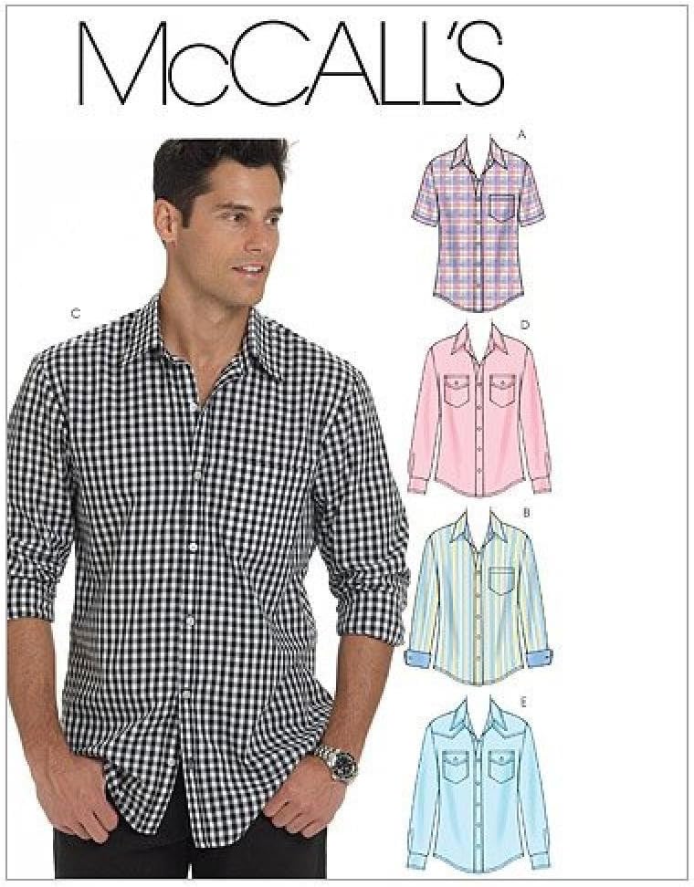 McCall's Patterns M6044 Men's Shirts, Size XN (X-XXL-XXXL), New, Free Shipping Supplier:thecandidcow
