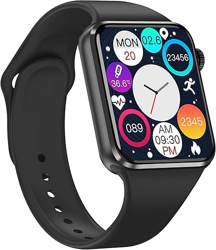 Aeifond Reloj inteligente para mujeres hombres niños reloj rastreador de fitness con llamadas SMS frecuencia cardíaca SpO2 podómetro correr deportes