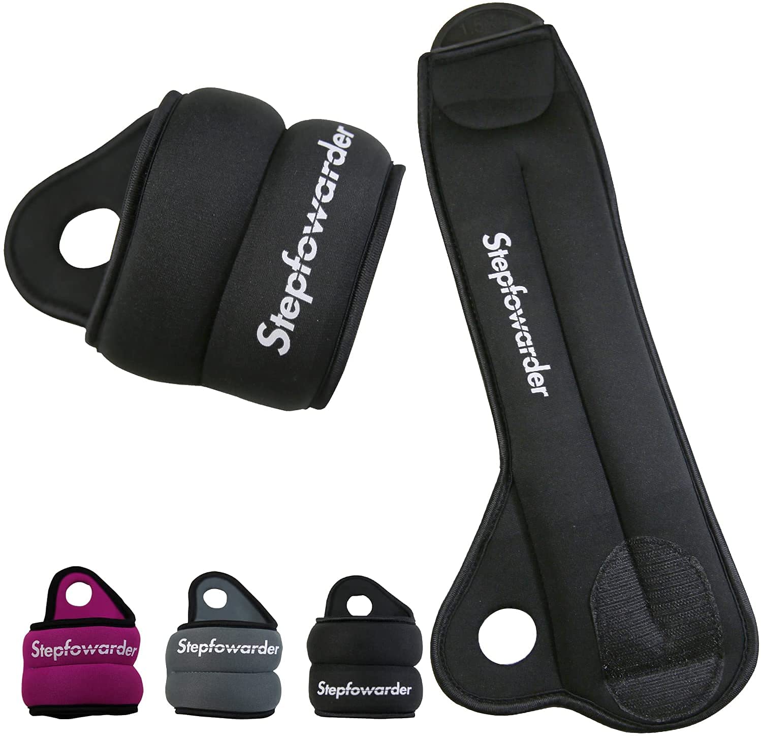 Wrist Weights Thumblock Arm Weights Set for Women/Men (Available from 1.0Lbs to 3.0Lbs) - Ankle Wights Adjustable Strap for Running & All Kind of Cardio Exercises