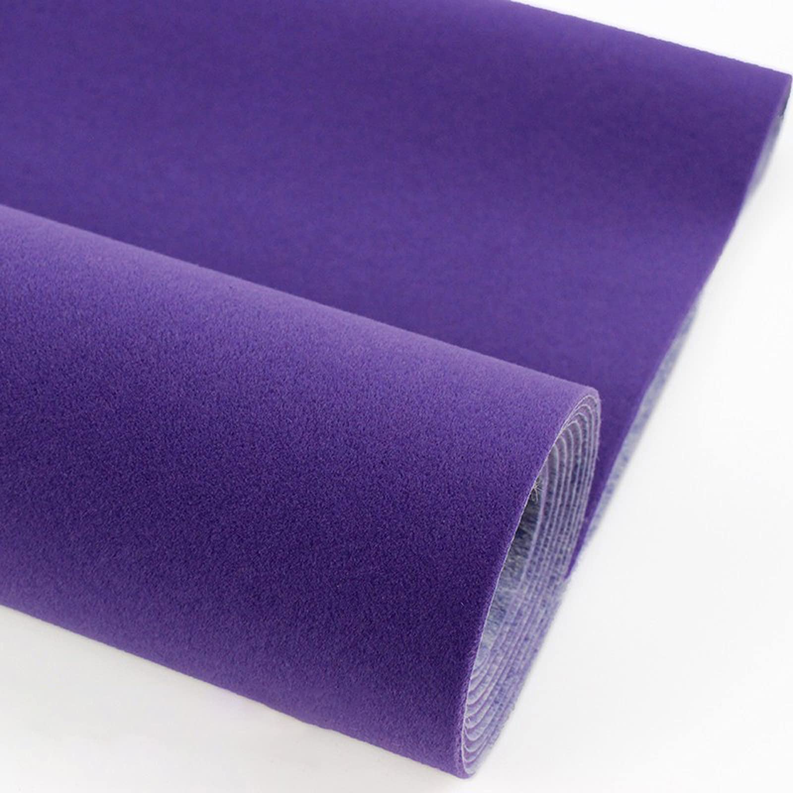 Adhésive en velours doux violet pour fond de tiroir, tissu autocollant 1,5x3m