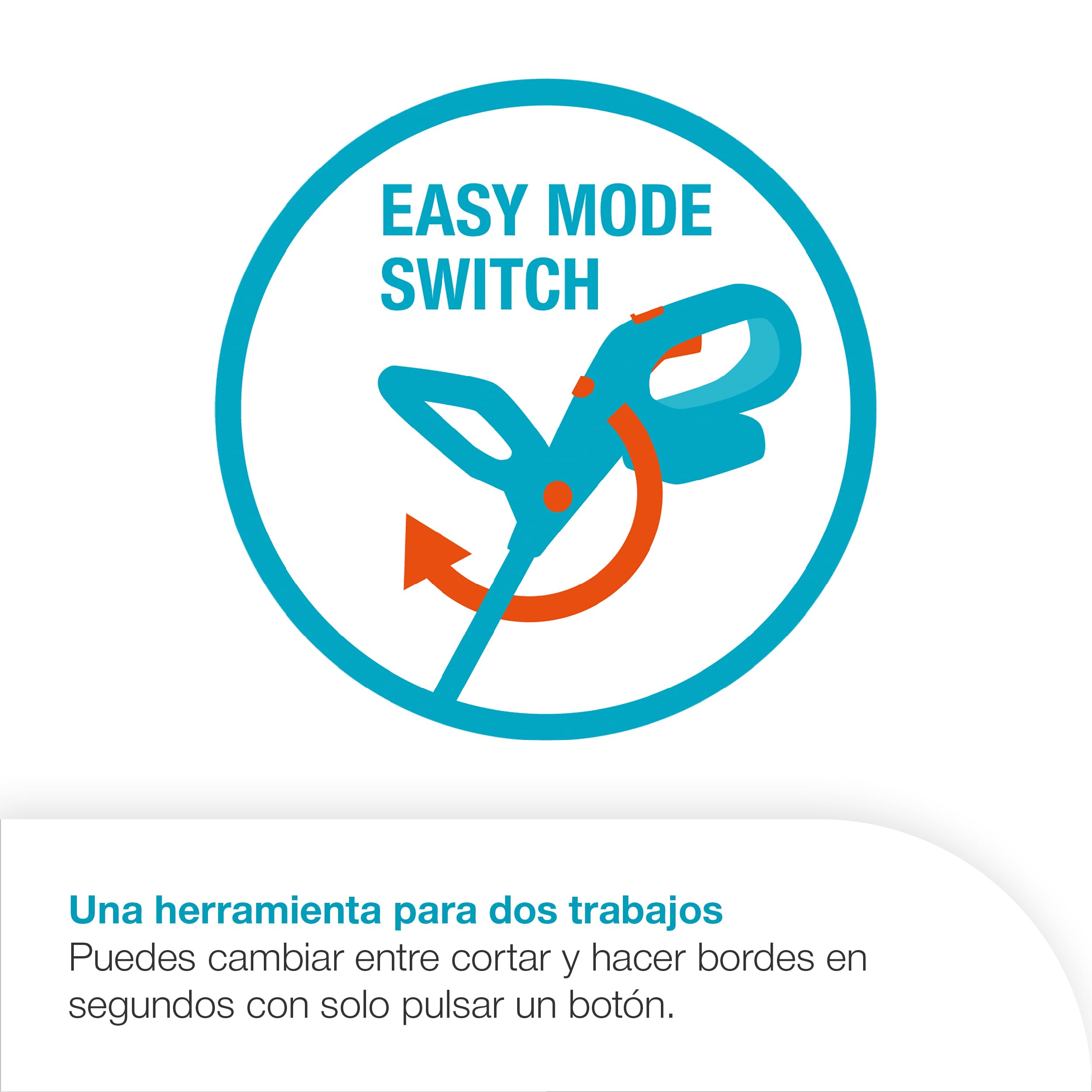 Gardena Cortabordes de batería EasyTrim 25/18V P4A Solo: Ligero, Corte de Bordes, Telescópico, Ergonómico, Sin Cable (14704-55)