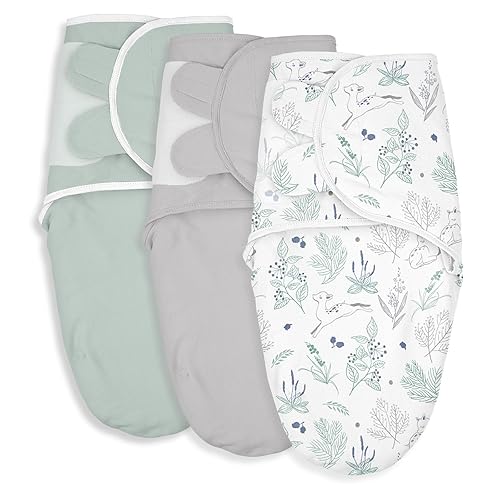 Soarwg Kids Oeko-TEX - Manta para envolver al bebé, manta orgánica para bebés de 0 a 3 meses, saco de envolver, ajustable, para recién nacido,