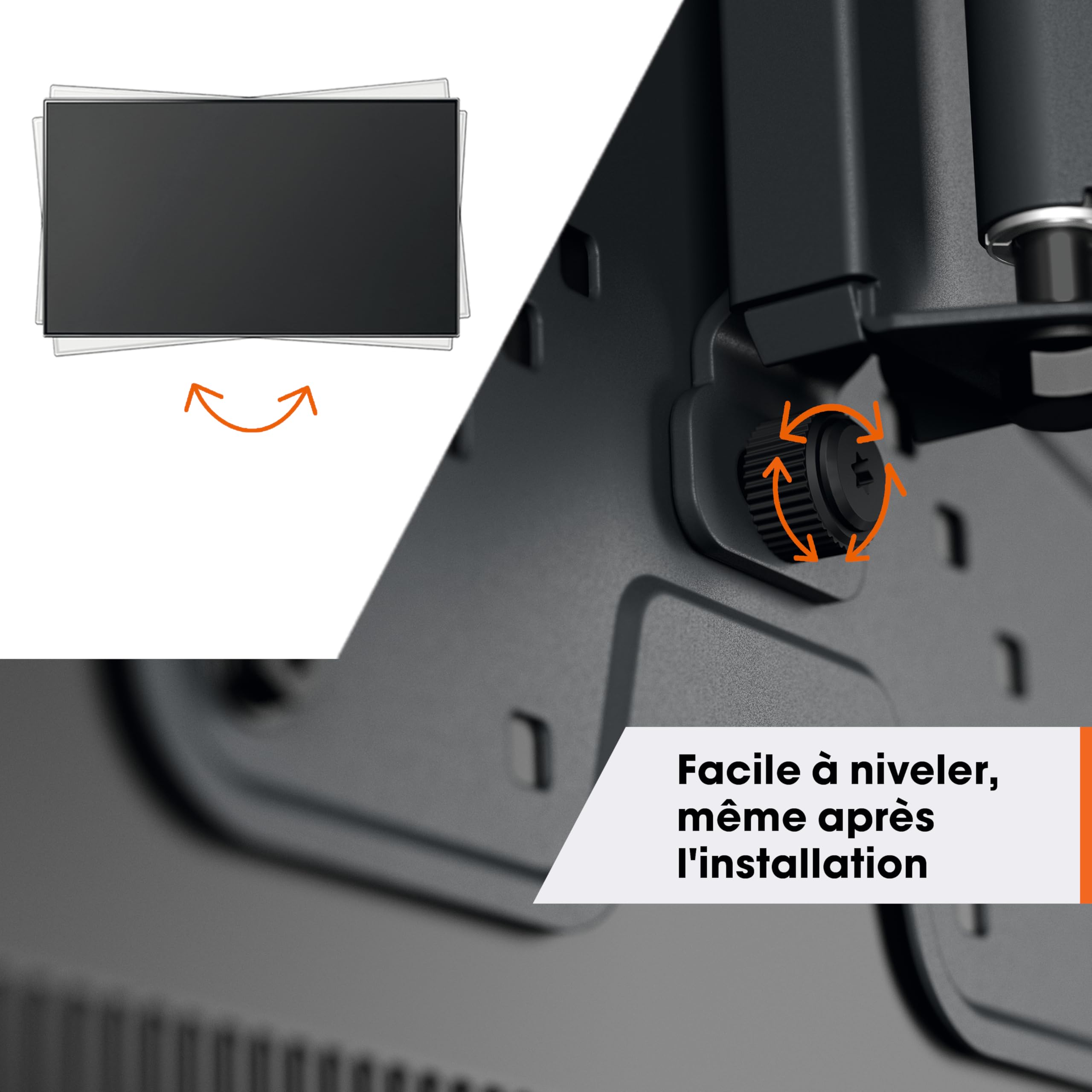 Vogel's TVM 1225 Support Mural TV orientable pour téléviseurs 19-43 Pouces, Poids Max. 15 kg, Pivotant jusqu'à 120º, Support TV Totalement orientable Max. VESA 200x200, Compatibilité Universelle | Compatibilité universelle, Bras simple, Certifié TÜV, Char