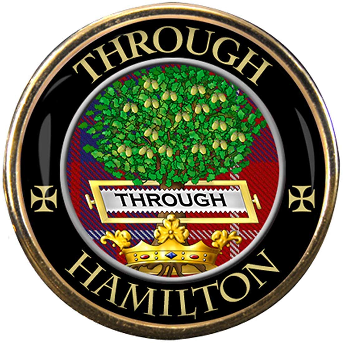 Hamilton Scottish Clan Lapel Pin Badge