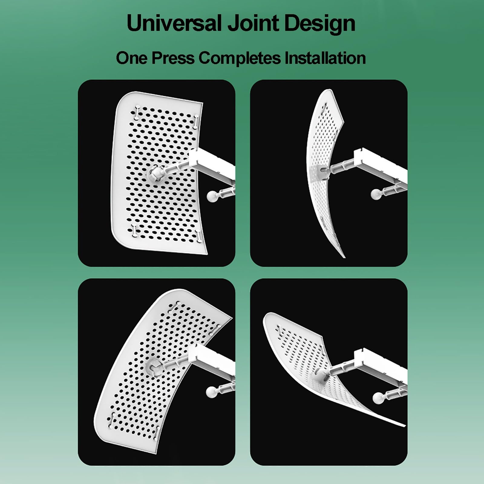 Deflettore Condizionatore Universale Deflettore per Bocchette di Ventilazione a 8 Pale, Regolabile, Split, Anti-Soffio Diretto per Condizionatori a Parete(30x90cm/12x35in)
