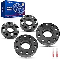 Vista 220 de KAX Espaciadores de rueda 4x4, adaptadores de espaciadores de rueda de 1" con pernos de 1/2" x20, diámetro del cubo de 59 mm, 2 piezas para Xpress