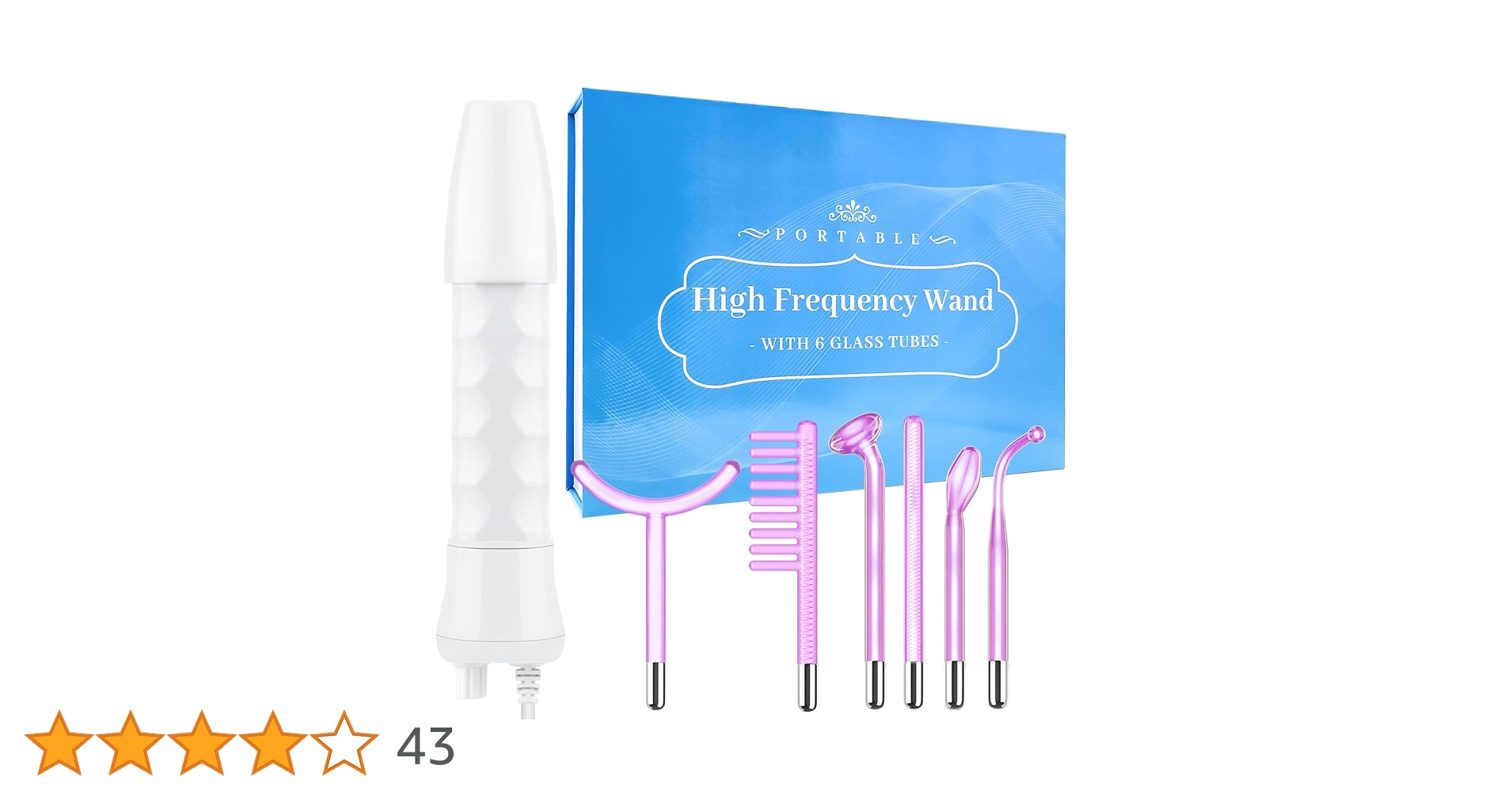 Amazon.co.jp: 高周波フェイシャルワンド - Uaike 6 in 1 バイオレット