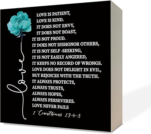 Miniatura 106 de Letreros de madera cristiana, versículo bíblico, filipenses 4:13 – I Can Do All Things Through Christ Who Strengthens Me, decoración de mesa