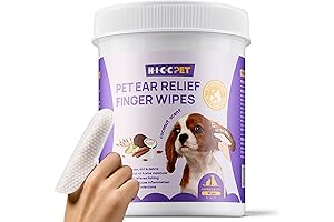 HICC PET Dog Ear Cleaner Wipes for Fast & Effective Ear Cleaning