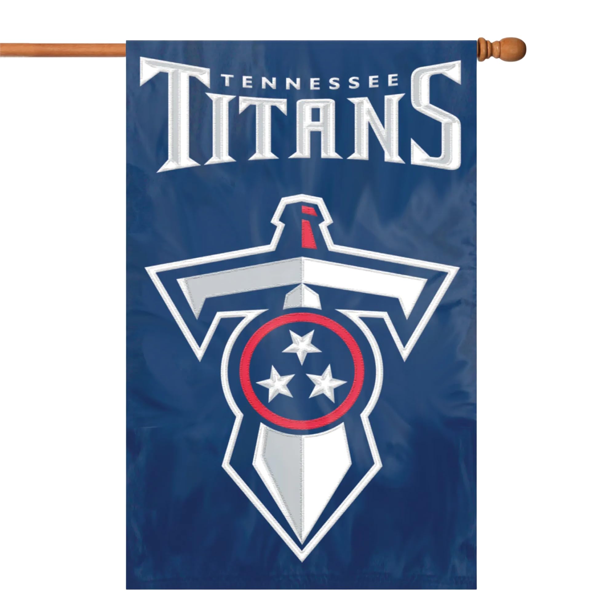 Party Animal NFL Team Flag, Double-Sided, Tennessee Titans
