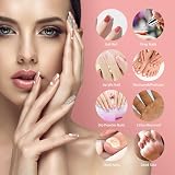 Professional Rechargeable 35000 rpm Nail Drill, Portable Electric Nail Drill E file Electric Nail File for Acrylic, Gel Nails, Manicure Pedicure Polishing Shape Tools with 11Pcs Nail Drill Bits
