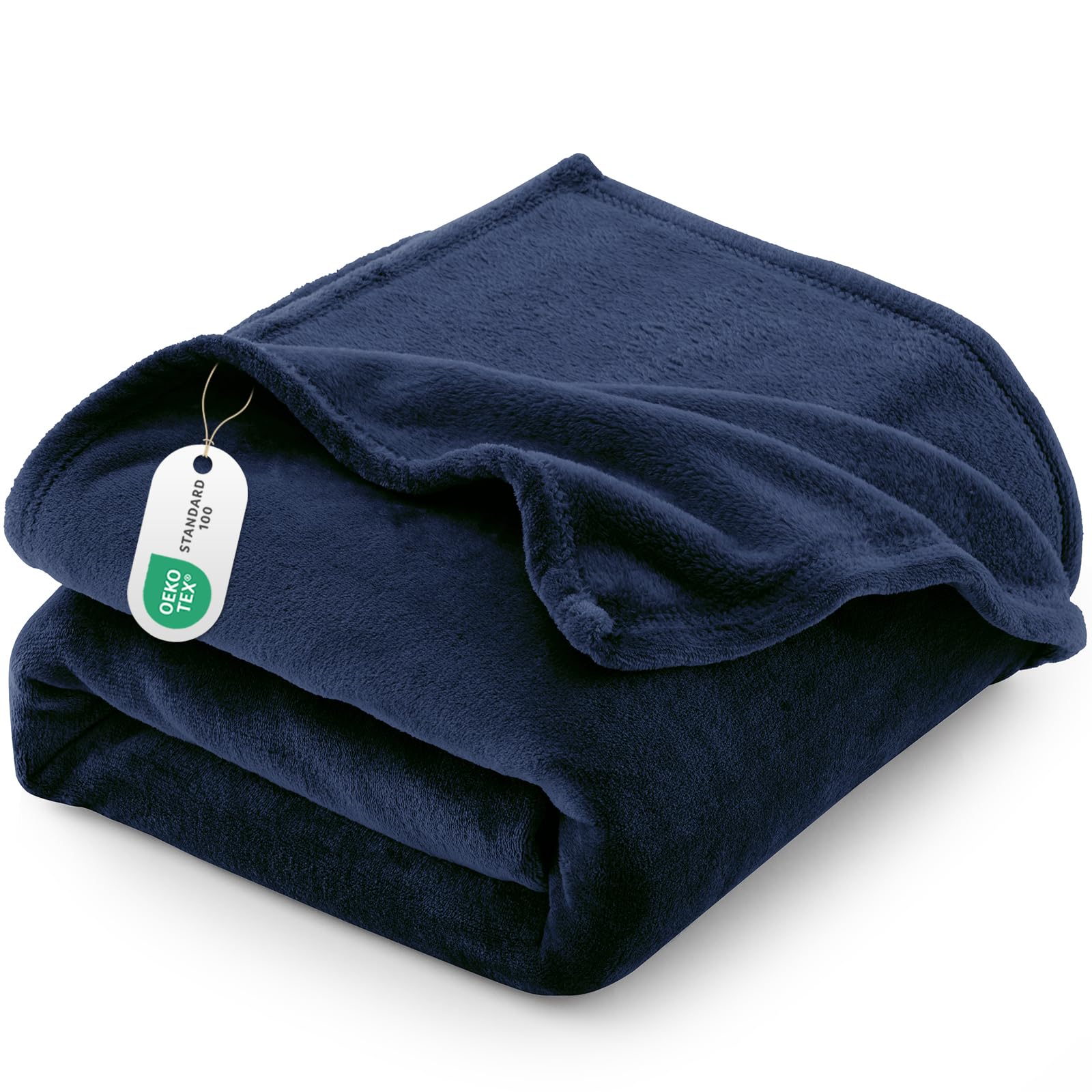 CozyLux Flanell Decken - Extra weiche 100% Mikrofaser Reversible Hundebettdecke - Atmungsaktive graue Decke
