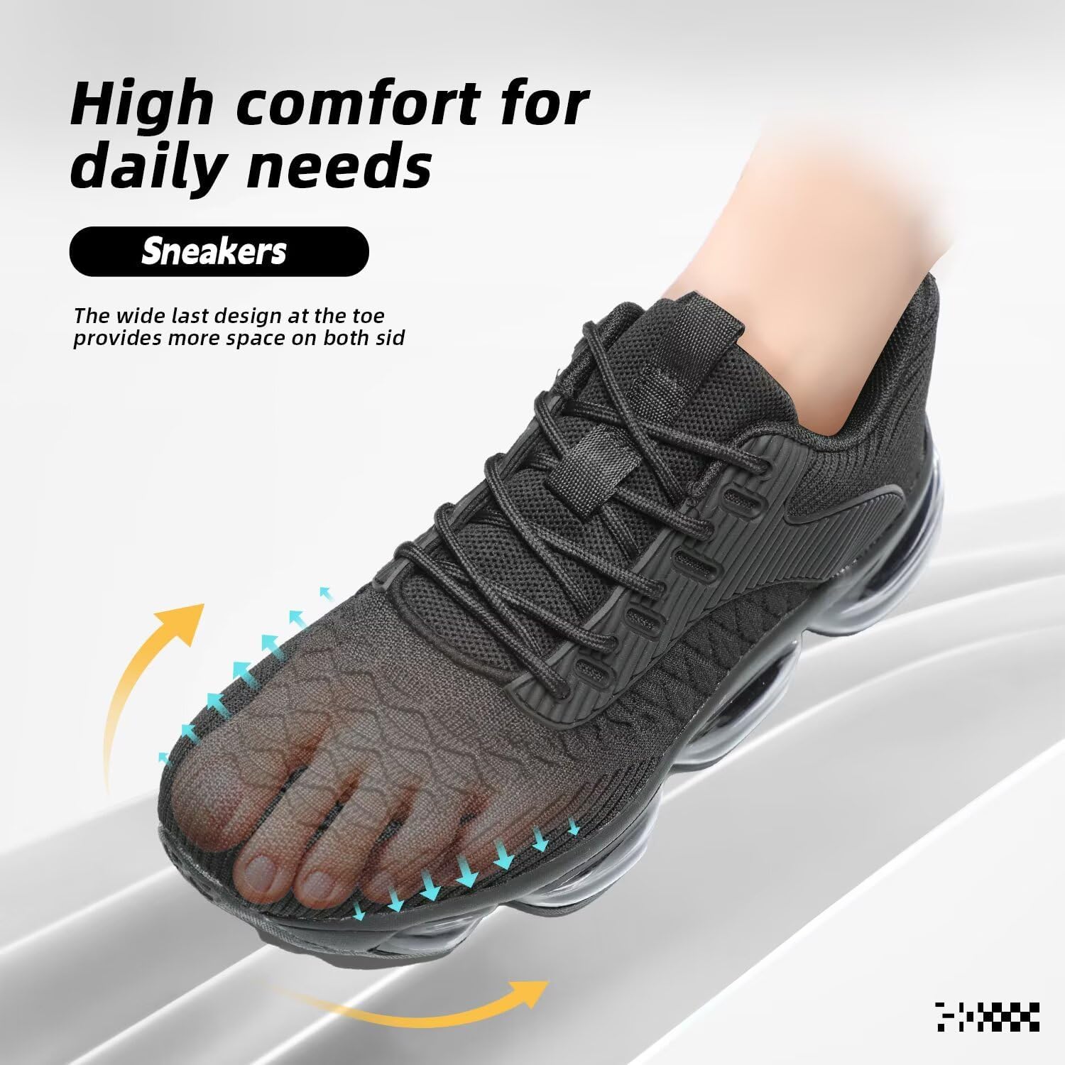 Kapsen Womens Walking Running Shoes Air Cushion Breathable Fashion Tennis Sneakers Mesh Workout Casual Athletic Sports Gym