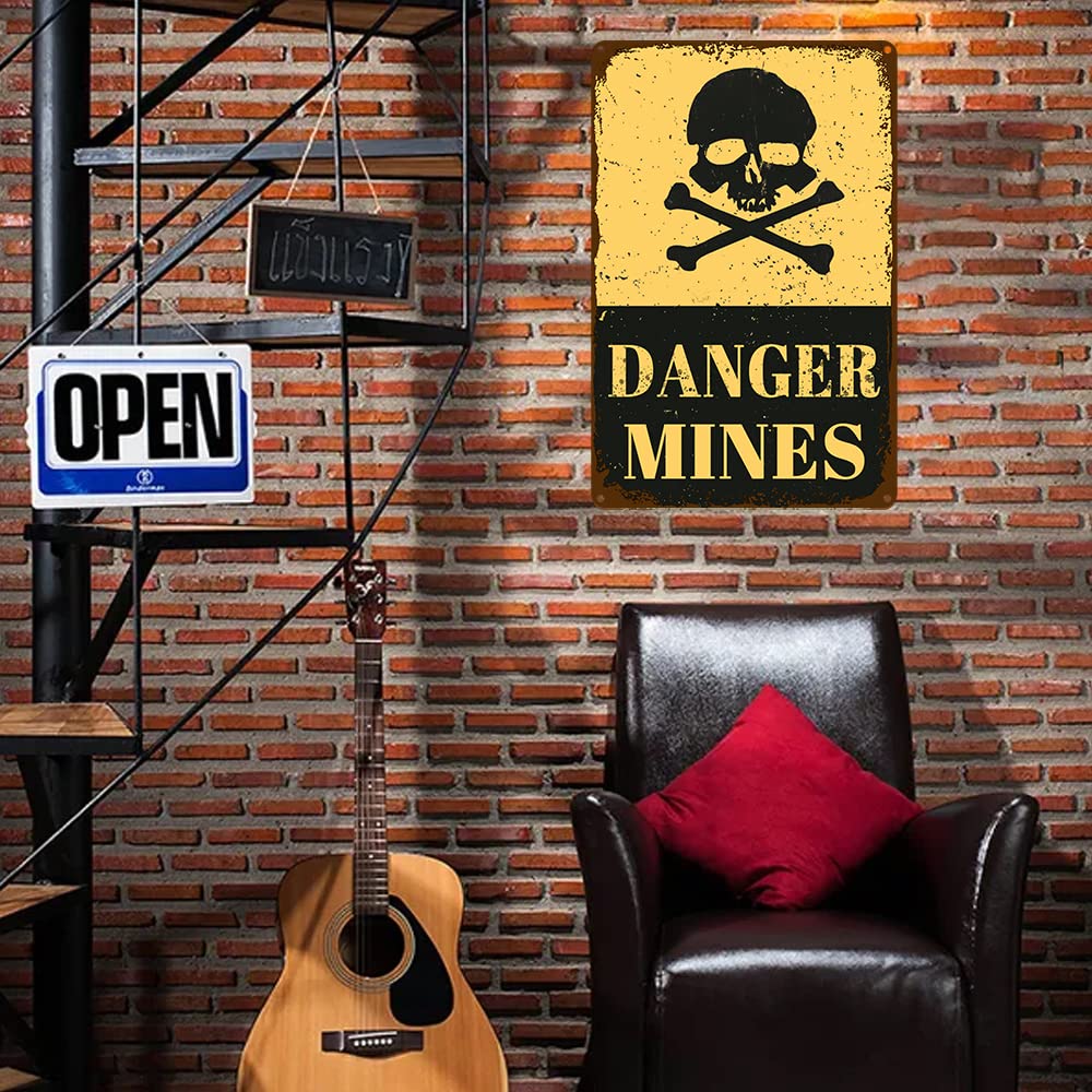Divertente targa in latta vintage con avviso No Trespassing Warning