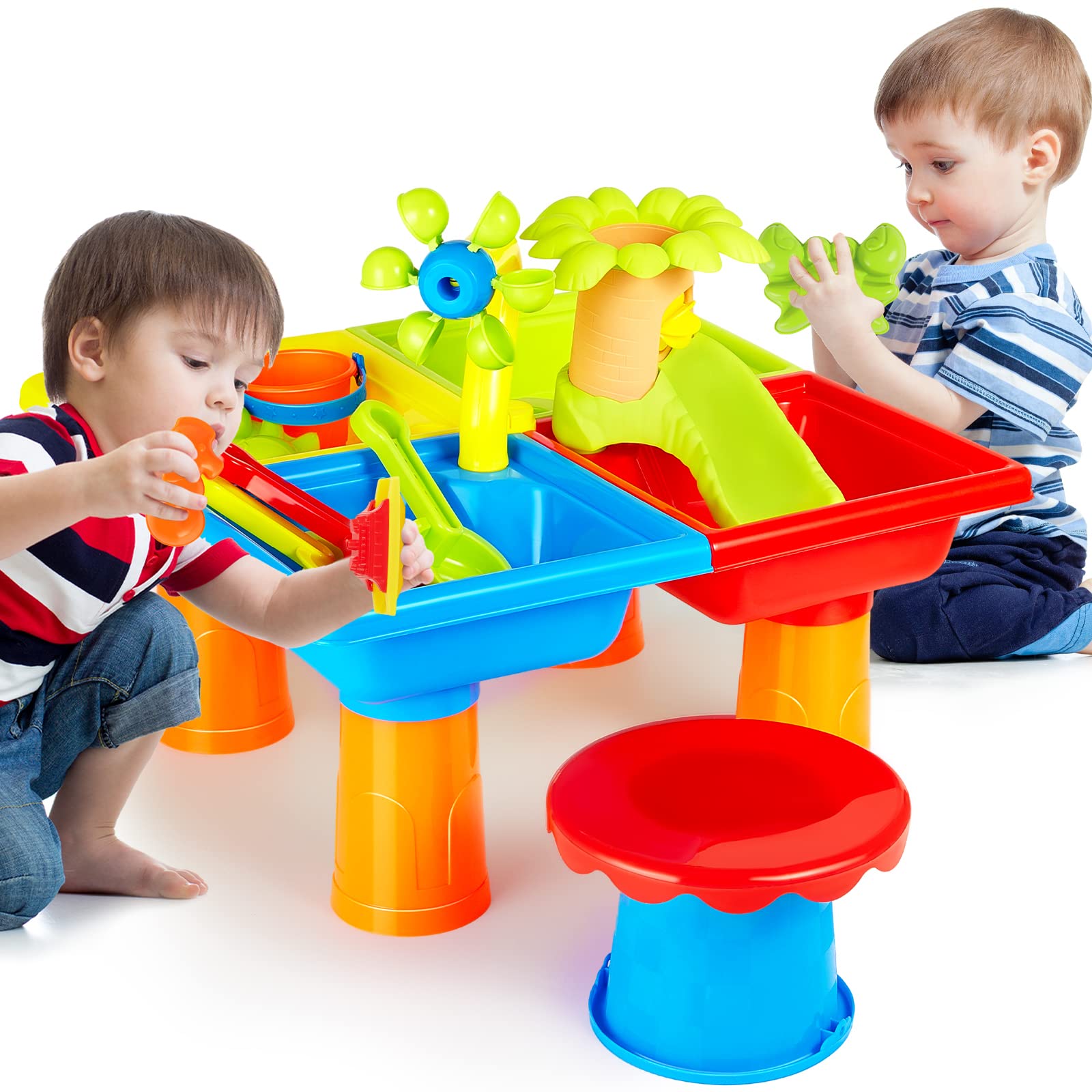 Buy Chalyna 4 in 1 Sand Water Table 25 Pcs Activity Sandbox Table