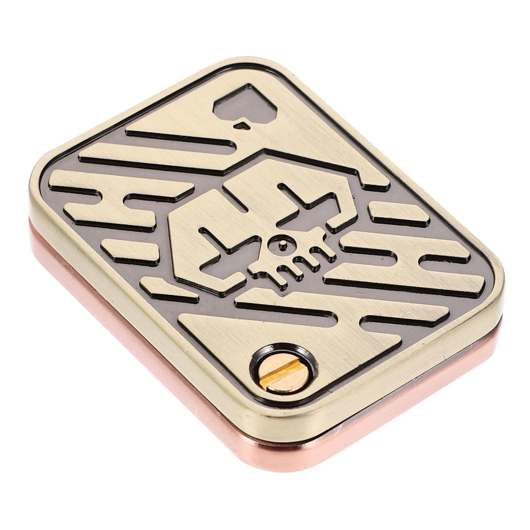 TOYANDONA 3stücke Metal Poker Fidget Slider Stressabbau Spielzeug Aus Metall Für Büro Zuhause Und Unterwegs Lustiger Push Card Fidget Für Männer Und Jungen Messing
