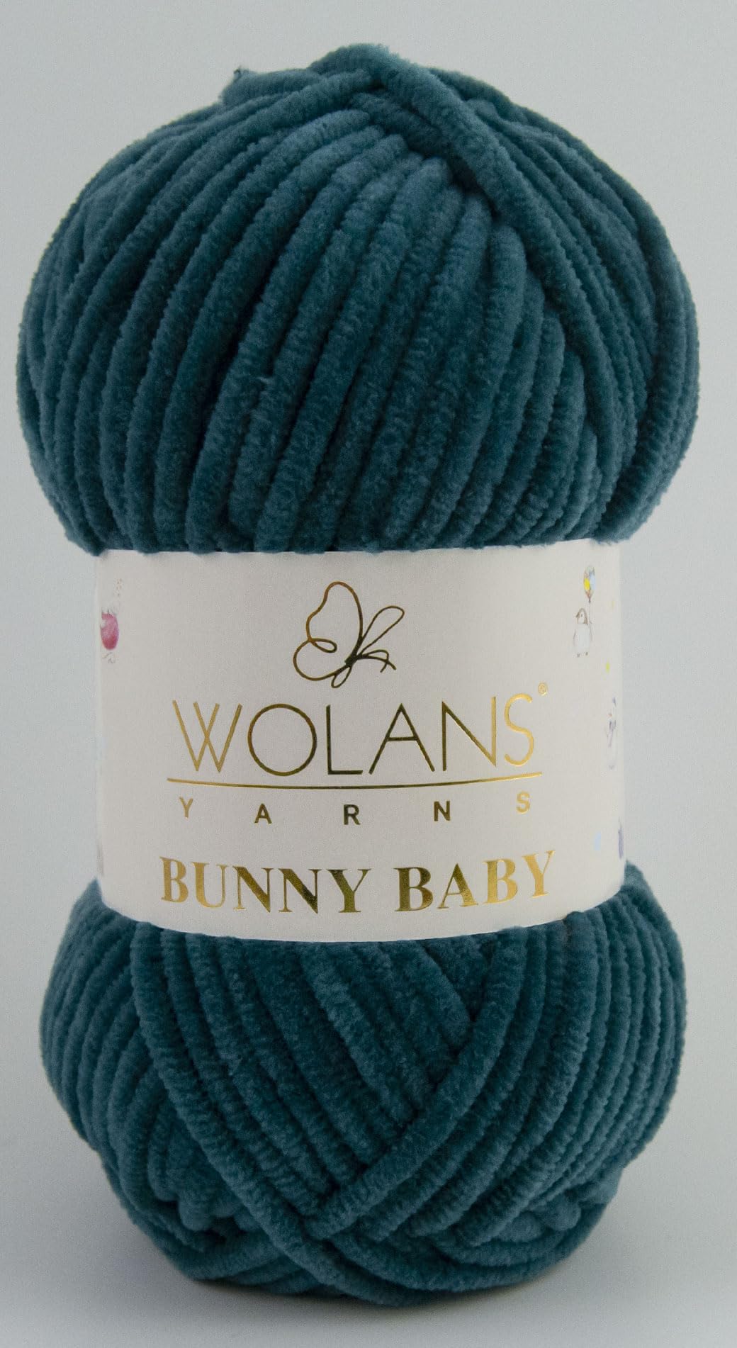 Wolans Bunny Baby Chenile Style Yarn Wool 72 Colours Available 100g Balls (Petrol Col 63)