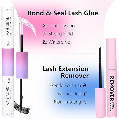 Miniatura 5 de TNFVLONEINS - Kit de extensión de pestañas individuales, 300 unidades, pestañas rizadas D, kit de extensiones de pestañas individuales de 0.315 a