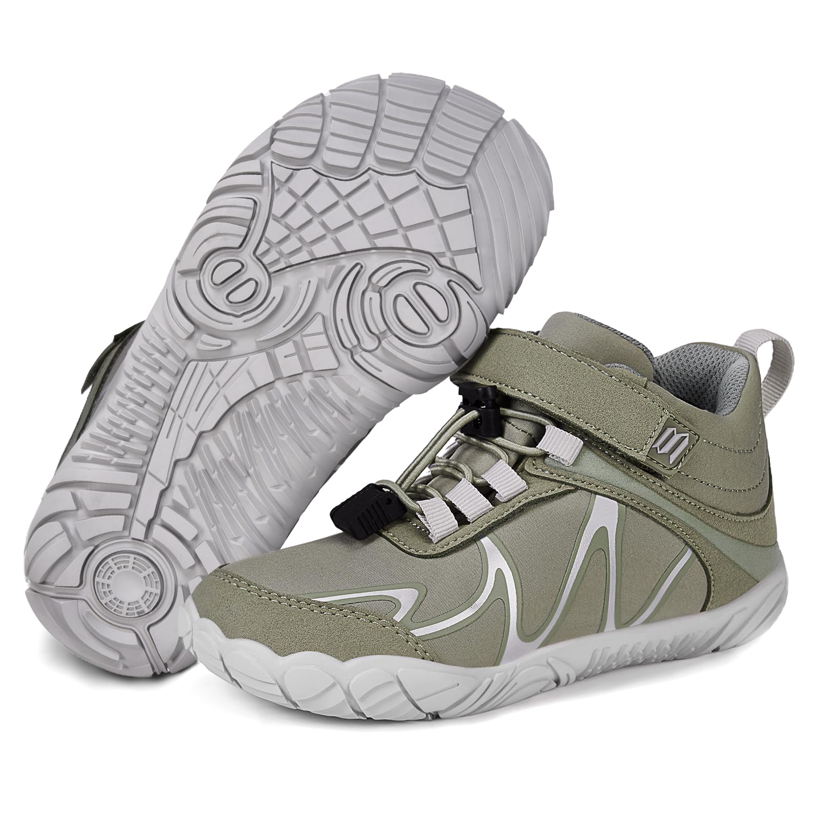Barfussschuhe Kinder Barfußschuhe Jungen Mädchen Leicht Wanderschuhe Minimal Barfuß Sneaker Outdoor Wasserabweisend rutschfest Barefoot Shoes Kids Gr.27-35