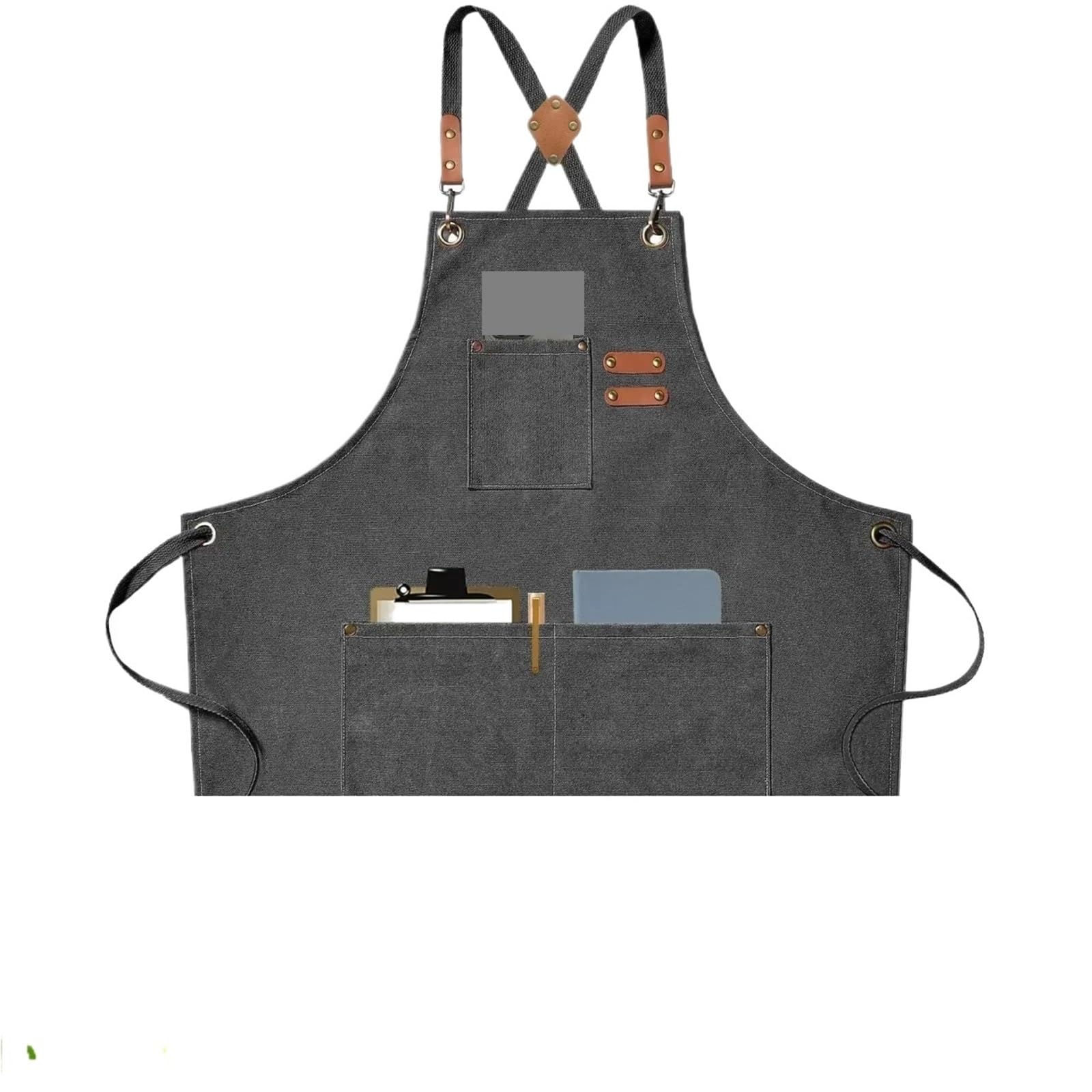 Lot de 2 tabliers cuisine en toile for femmes et hommes, travail for restaurant, bar, boutique, café, studio, uniforme pour Hommes et Femmes
