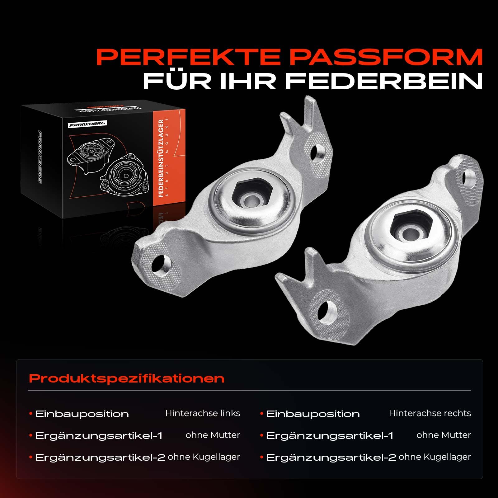 Frankberg Palier de dôme Arrière gauche Droite Compatible avec Insignia A Sports Break G09 Insignia A G09 Insignia A Berline G09 Malibu V300 Remplacer#