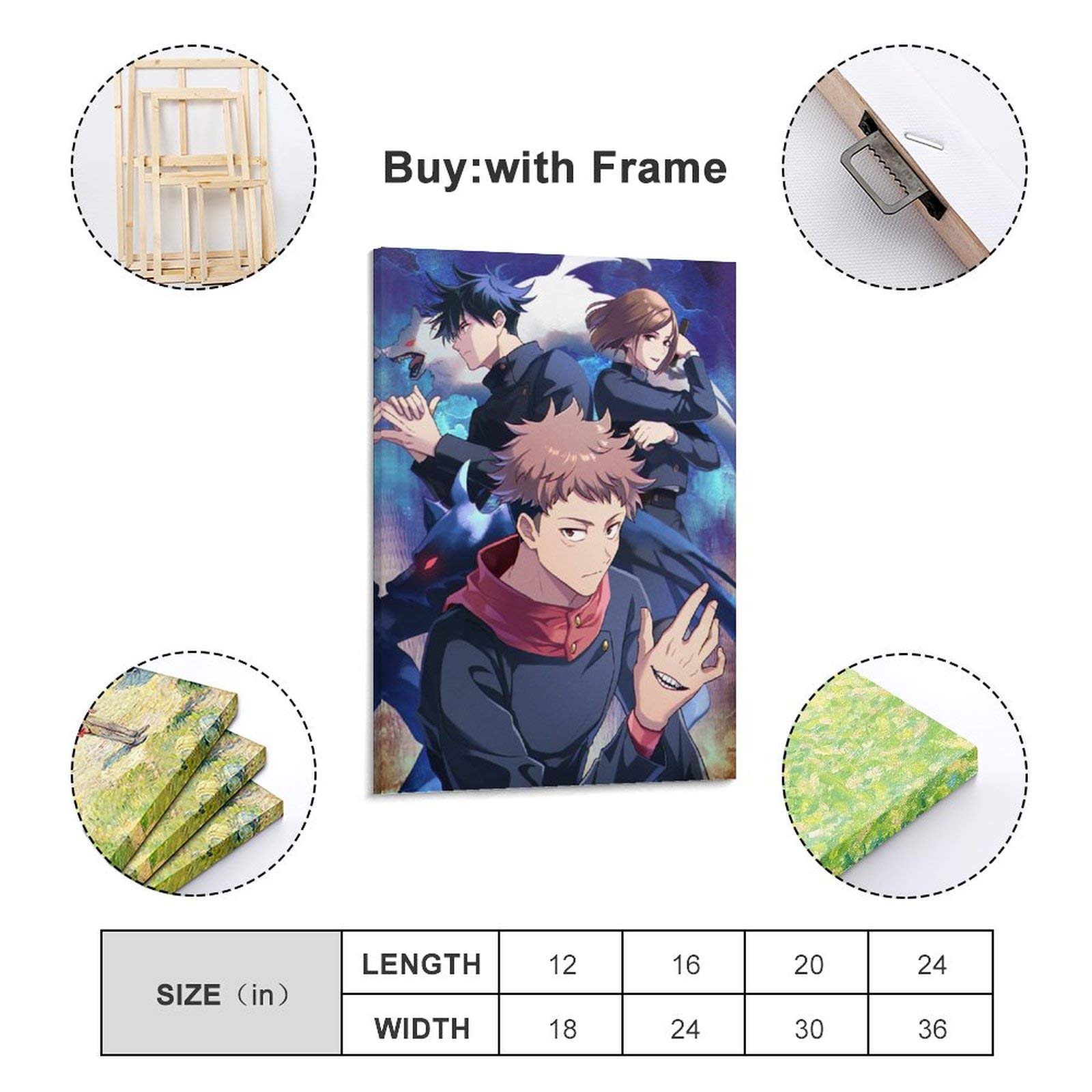 Anime Jiu-Jitsu Kaisen Poster Poster Decorative Painting Canvas