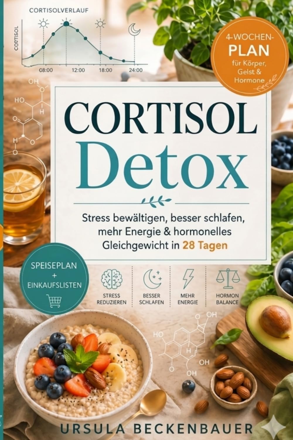 Cortisol detox: Das Stresshormon ins Gleichgewicht bringen Stress bewältigen, besser schlafen, mehr Energie & hormonelles Gleichgewicht in 28 Tagen