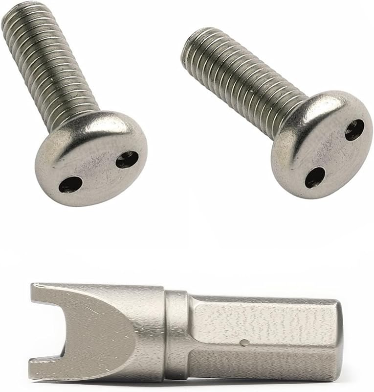 Kit de ferragens de segurança para farol LED Baja Designs OnX6+, S8, XL e LP – Parafusos 1/4-20 x 1/2"