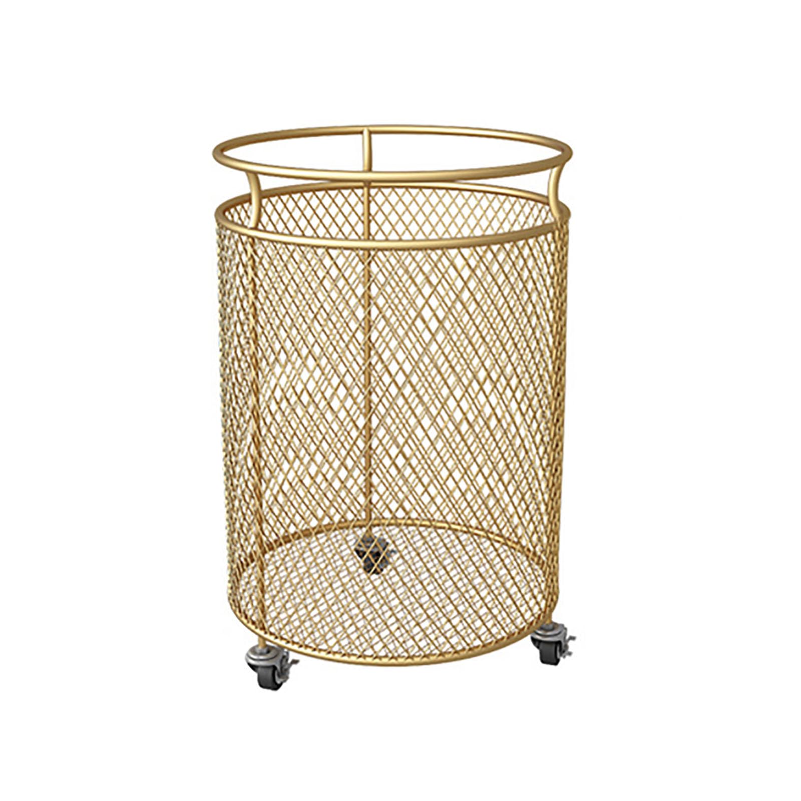 SFSLBFB Laundry Hamper Cart Sorter Clothes Basket for Dirty Clothes - Sturdy Metal Hamper Bin on Wheels, Large Organizer Rack for Bathroom - Convenient Laundry Storage Solution with Rolling Wheels