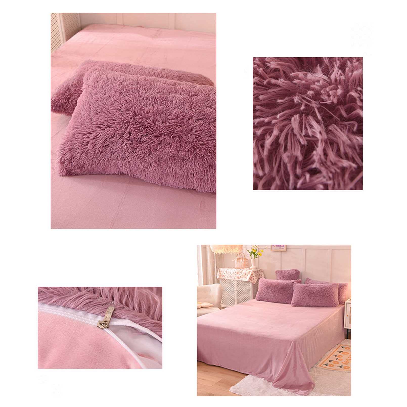 ZARA HOME フェイクファー　ベッドカバー　２枚セット 掛け布団カバー | Zara Home 日本/Japan | 最新コレクション