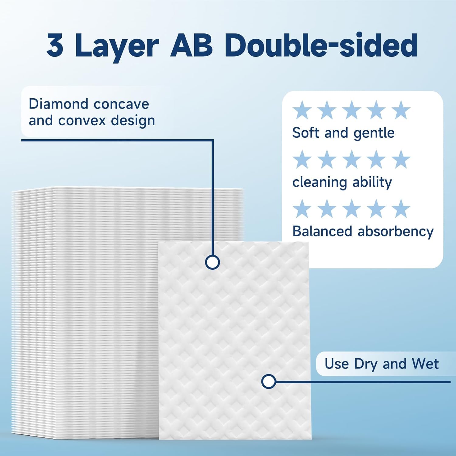 100% Pure Cotton Lint-Free Cotton Pads