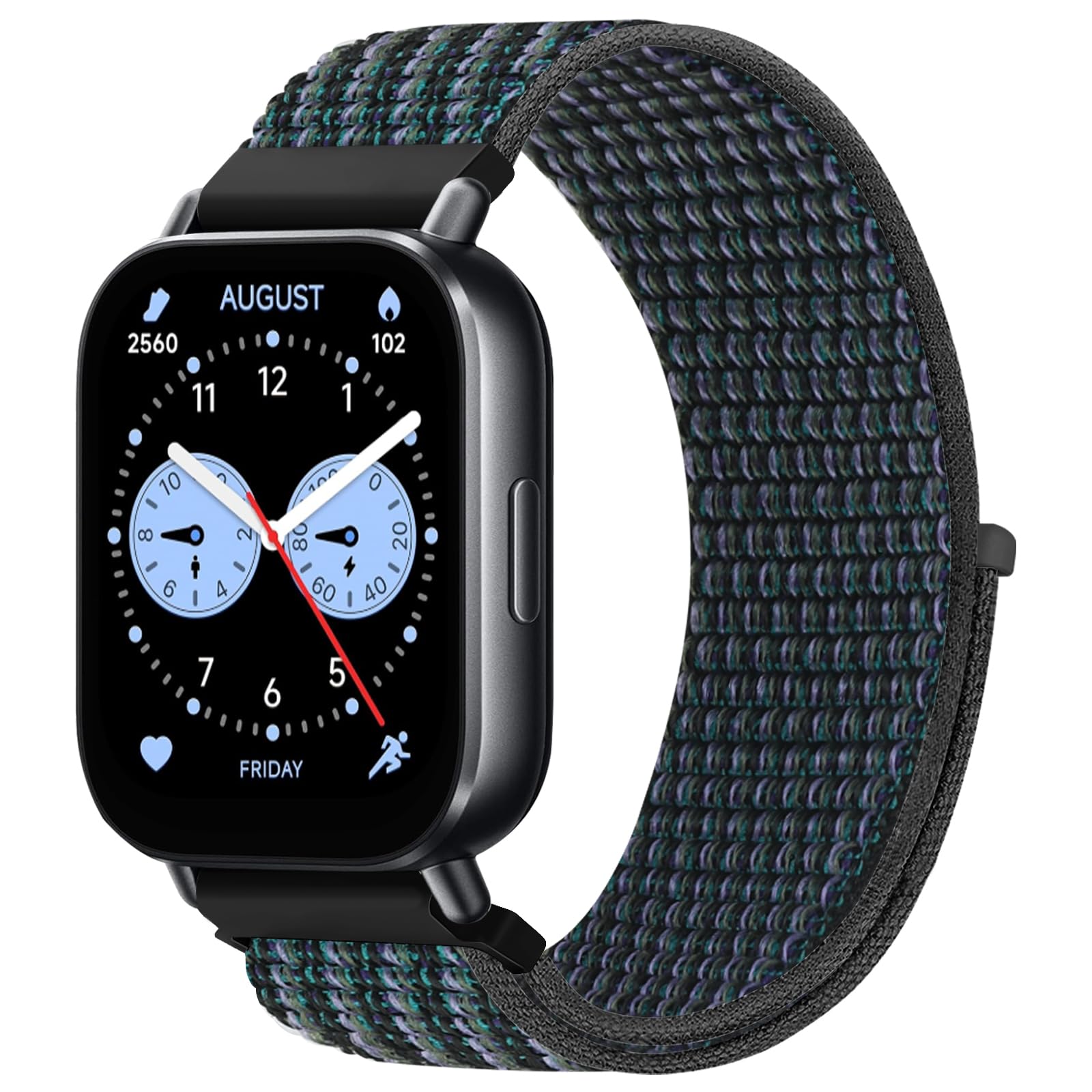 [enkic] 22mmバンド対応 Xiaomi Redmi Watch 5 Lite/Redmi Watch 5 Activeスマートウォッチ ベルト 22mm クイックリリース、ナイロン時計交換用バンド、調整可能スマートウォッチ ベルト、女性男性用