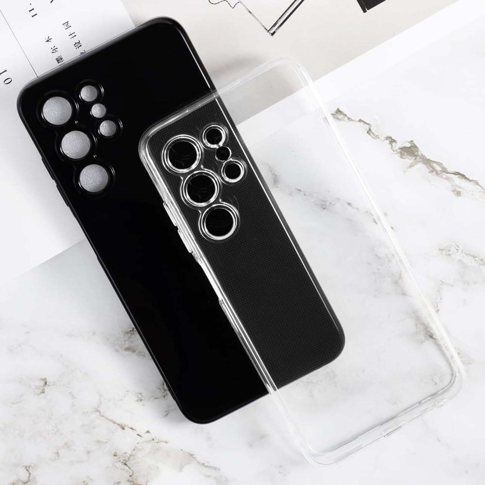 Xiangyun Coque Pour Oukitel C1/Oukitel C1 Pro Etui Avec Film De Verre Trempé Protection écran, Transparent Anti-Vibration Et Glisse Silicone Bumper TPU Souple Cover Housse Clear Case (6.52