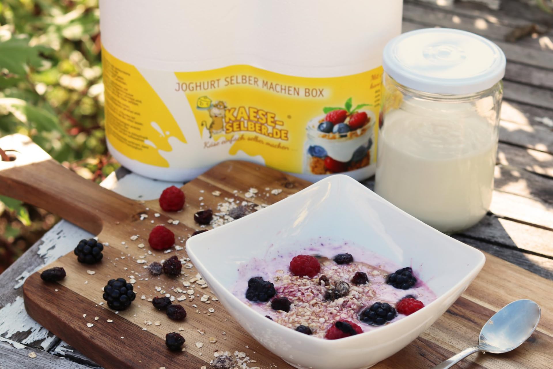 Joghurtbox Joghurtbereiter ohne Strom 2X 0,5 Liter Glas, Joghurt selber Machen