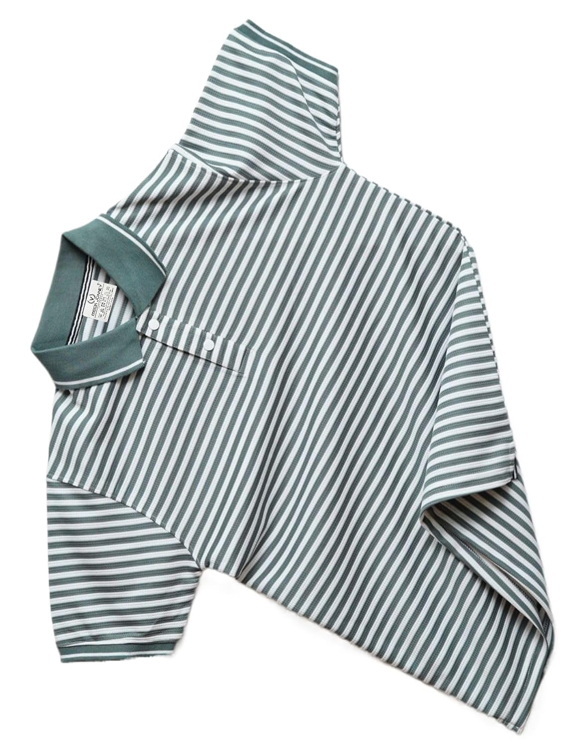 Mack Jonney Men’s Striped Cotton Rich Collar Neck T Shirt | Collar Tshirts | Half Sleeves | Striped-Regular Fit-MM423-nw