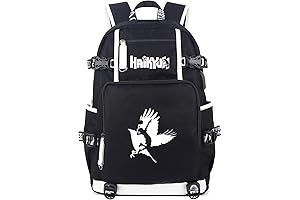 Haikyuu Backpack with Luminous Design and Convenient Ports