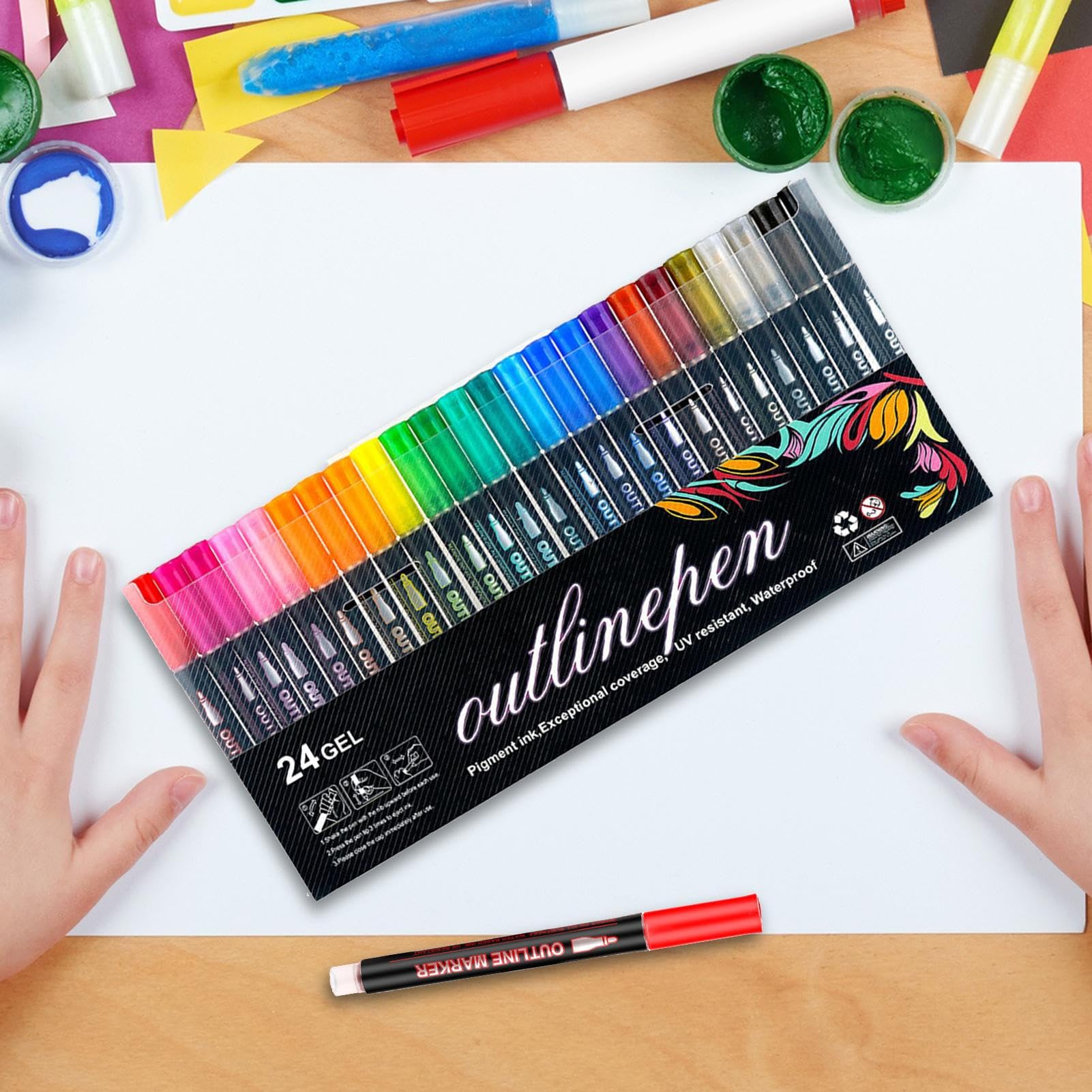 Kunst-Marker-Stifte – Permanente Farbstifte, Marker, lebendige